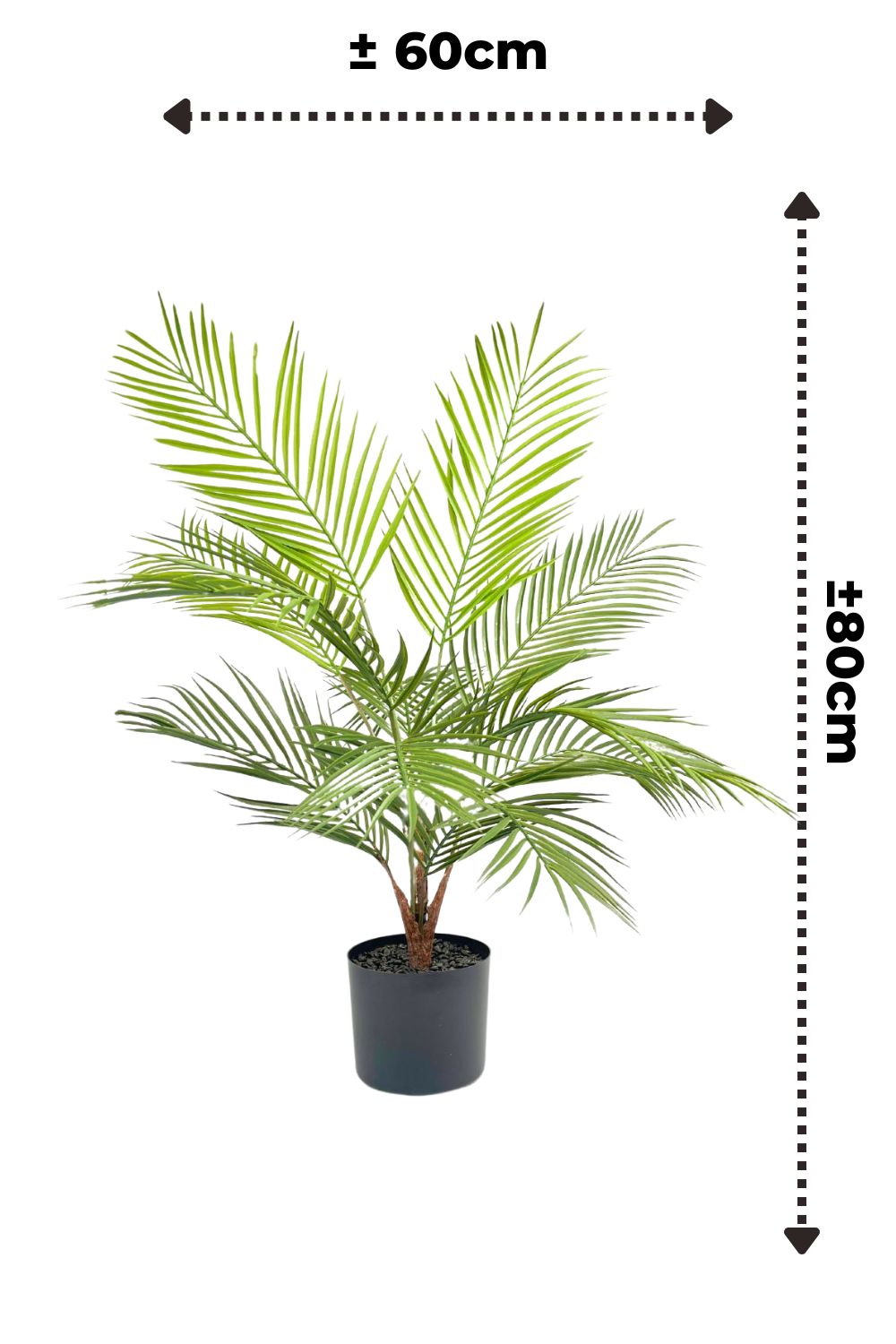 Palme Kunstpflanze 80cm UV