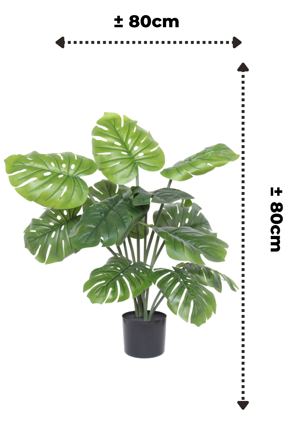 Maße Monstera kunstpflanze 80cm
