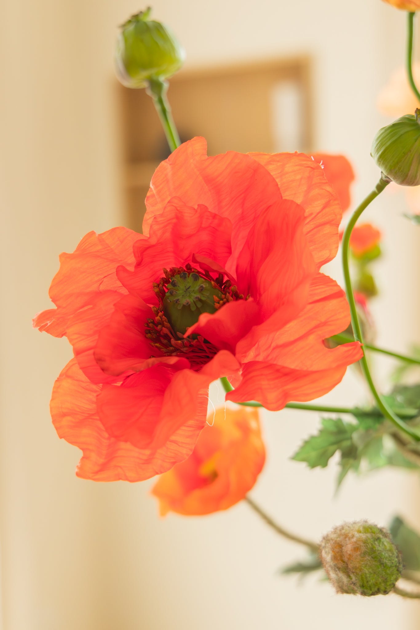 Kunstblumenstrauß Elegant Poppies