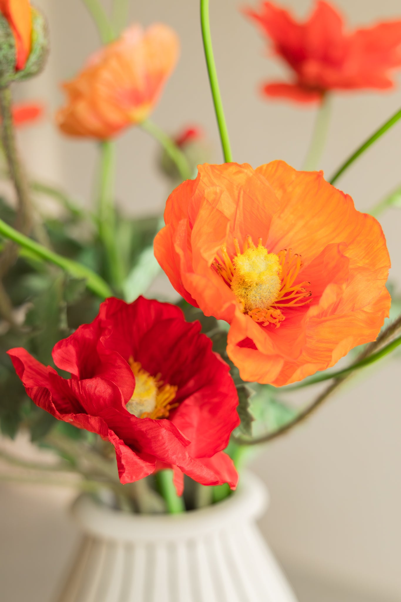 Kunstblumenstrauß Elegant Poppies