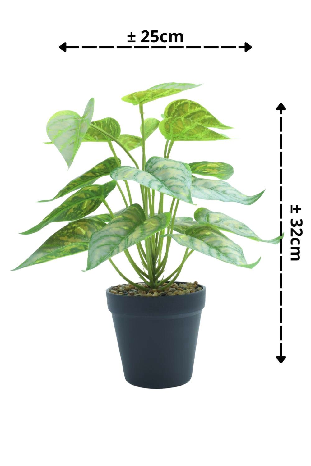 Caladium Kunstpflanze 32 cm - prettypflanzen