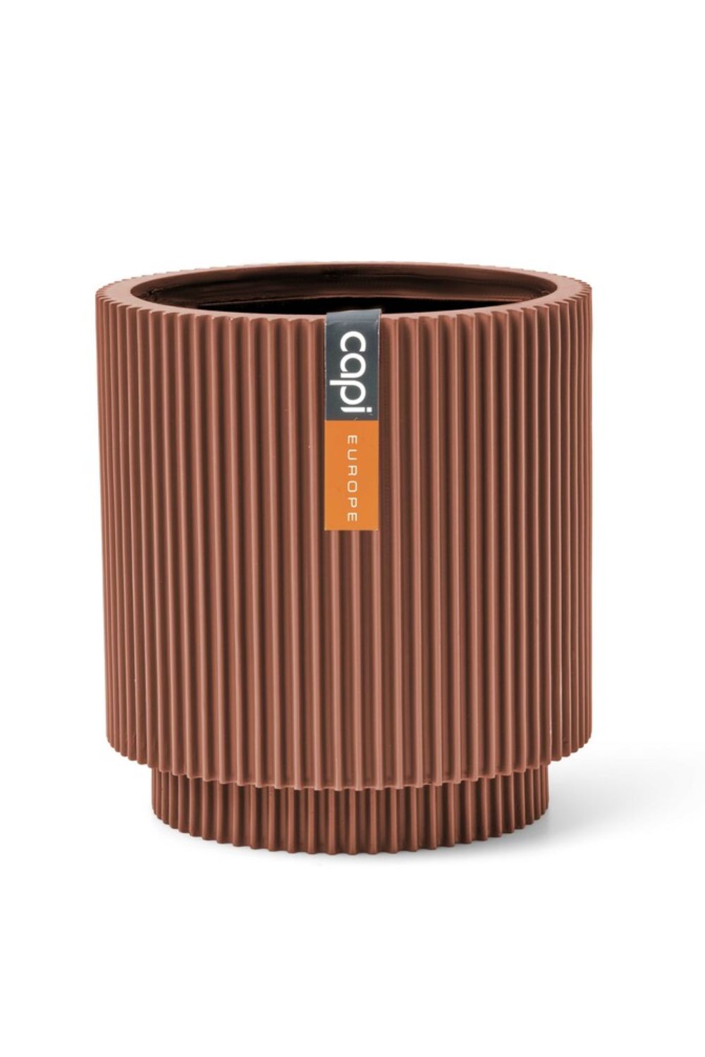 Capi Blumentopf Groove Cylinder 19x21 Merlot Rot