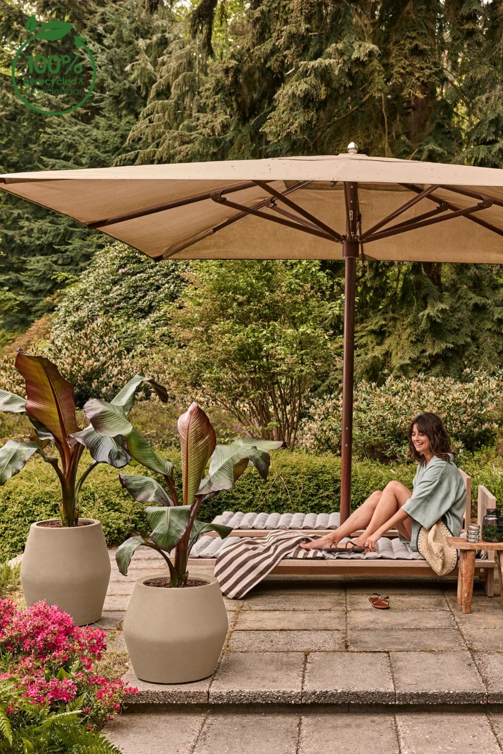 Blumentopf Elho June Split High 53 cm Balanced Beige