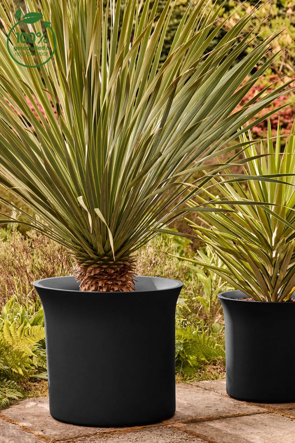 Blumentopf Elho June Tulip 39 cm Schwarz