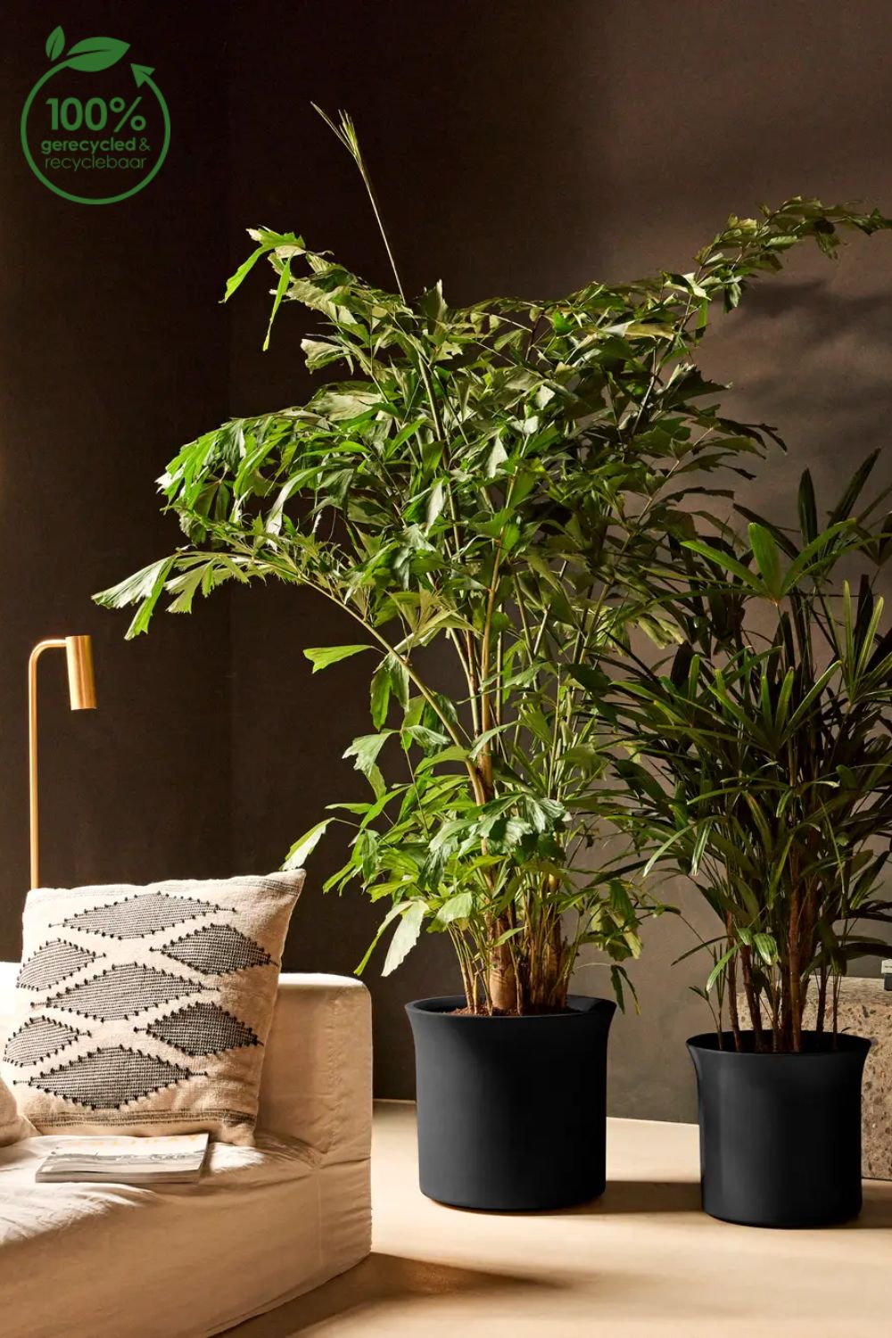 Blumentopf Elho June Tulip 47 cm Schwarz