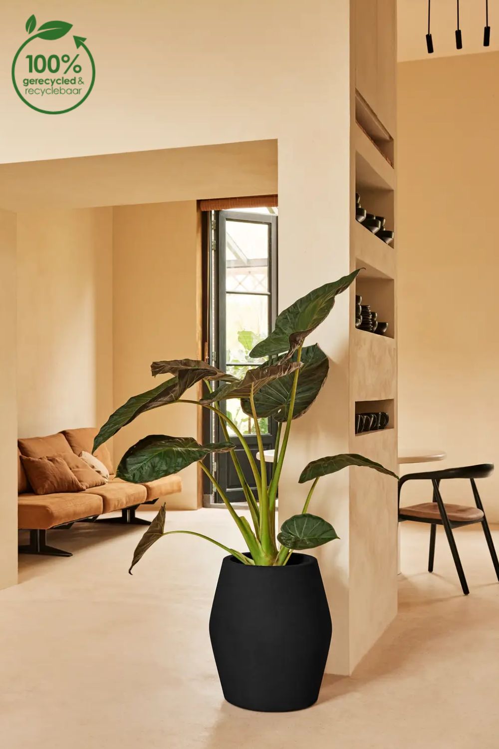 Blumentopf Elho June Split High 53 cm Schwarz