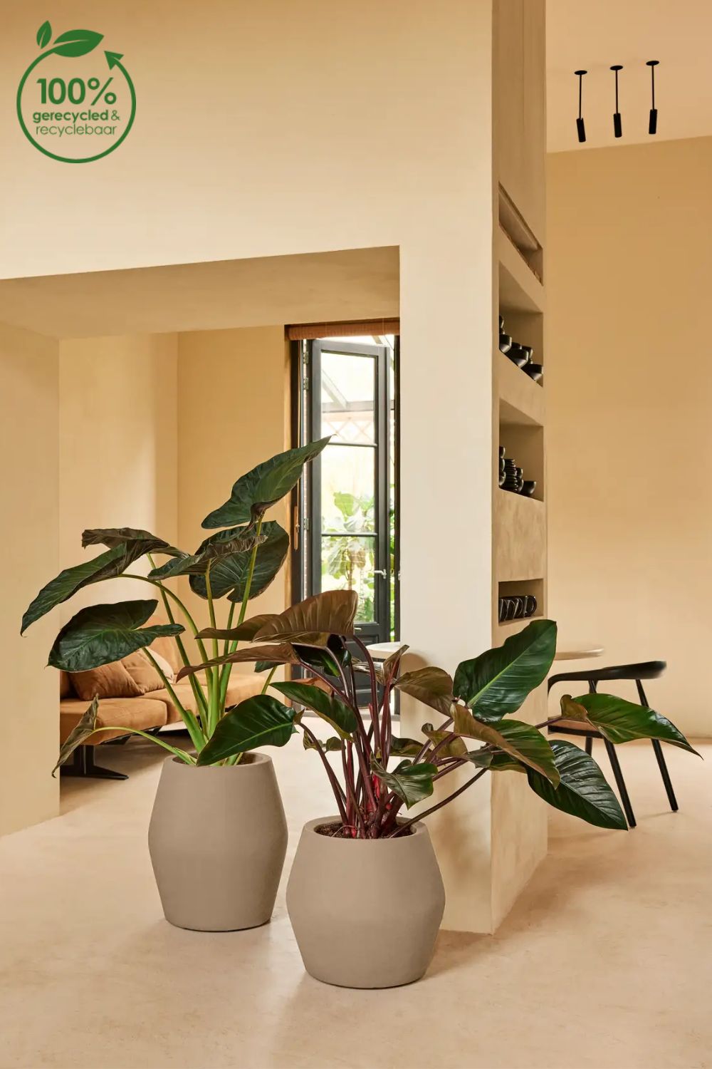 Blumentopf Elho June Split High 53 cm Balanced Beige