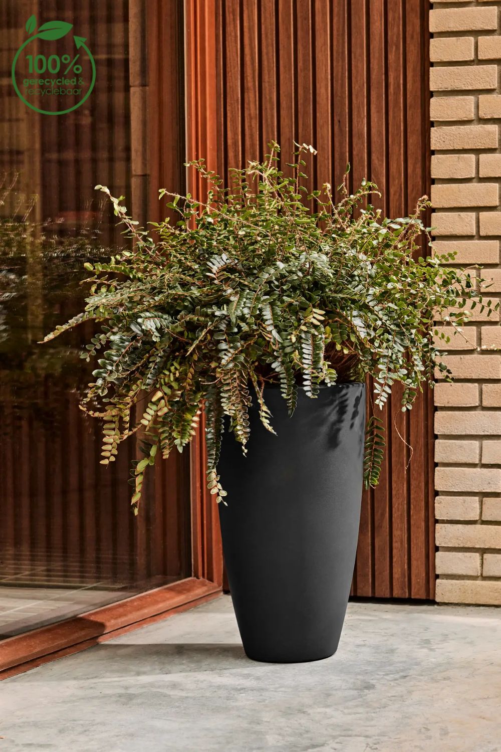 Blumentopf Elho June Round High 30 cm Schwarz