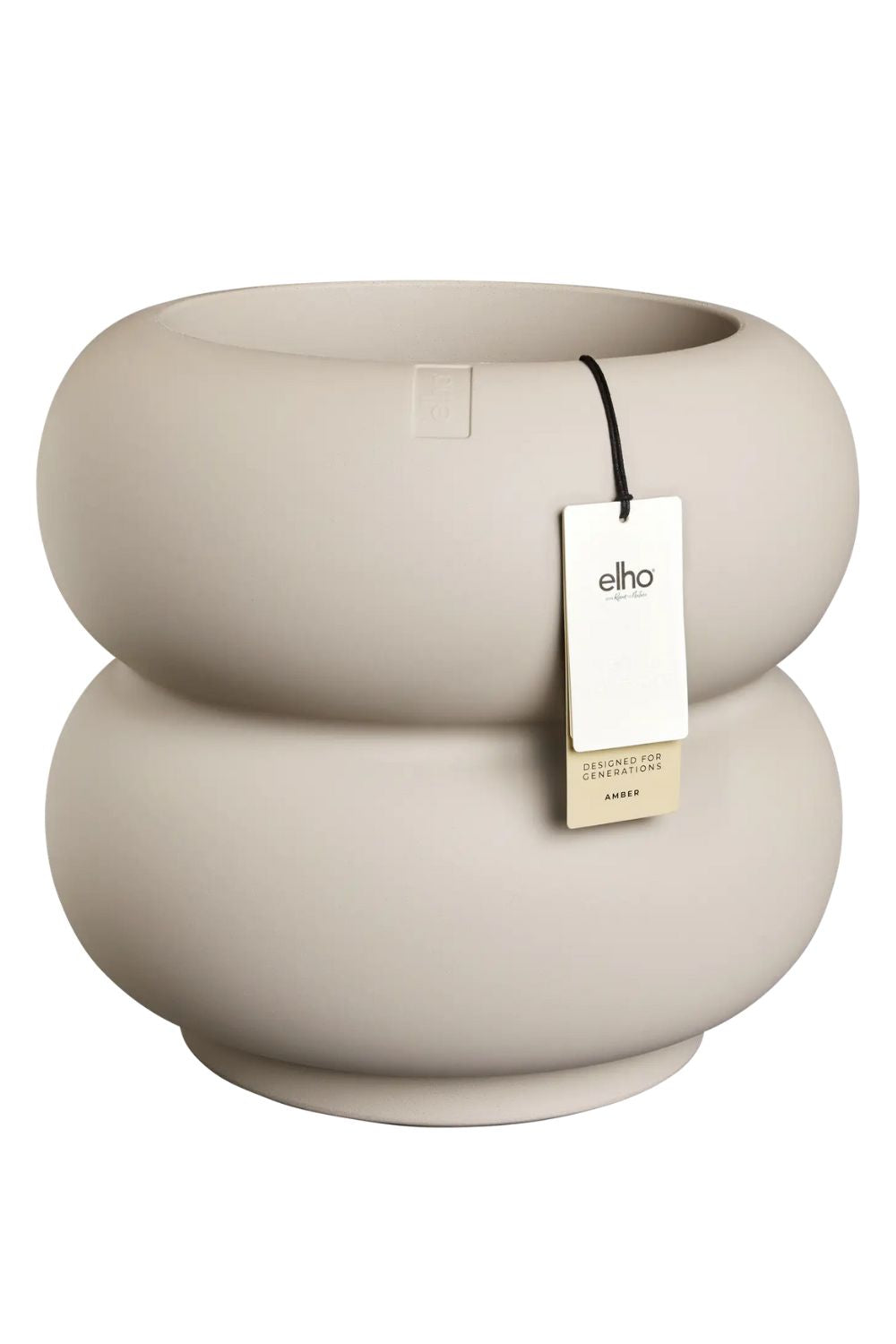 Blumentopf Elho Amber Roll Low 40 cm Balanced Beige
