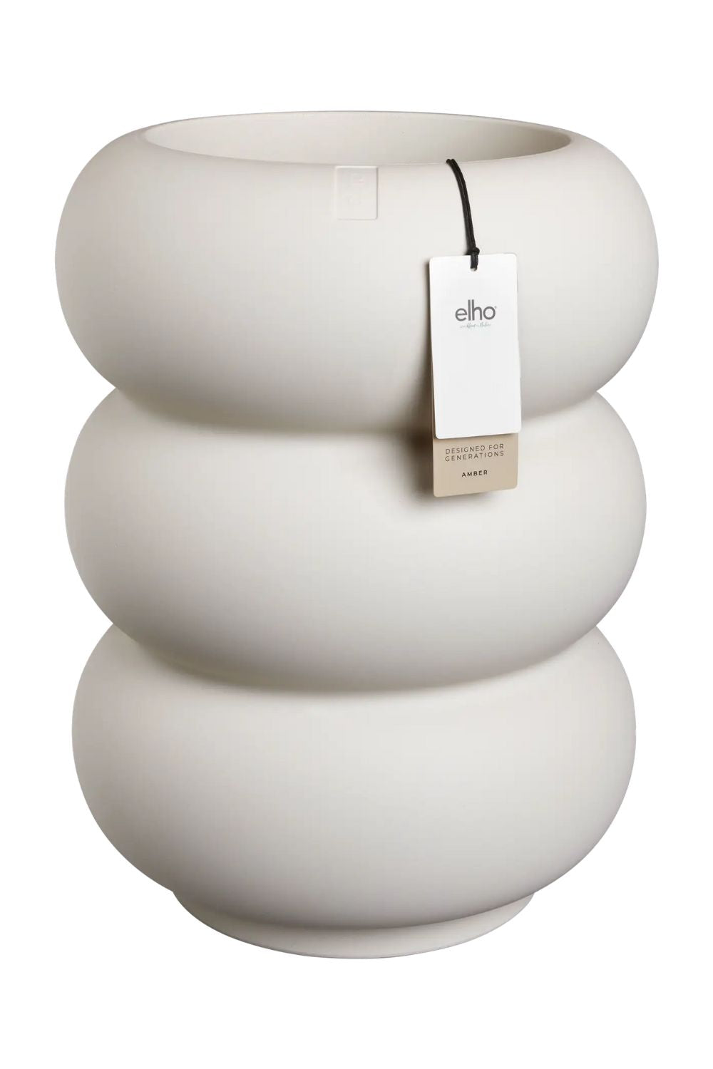 Blumentopf Elho Amber Roll High 58 cm Leinen Weiß