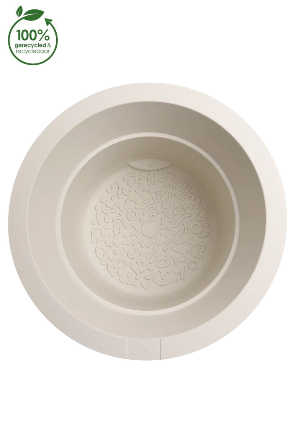 Blumentopf Elho Amber Grail 38 cm Leinen Weiß