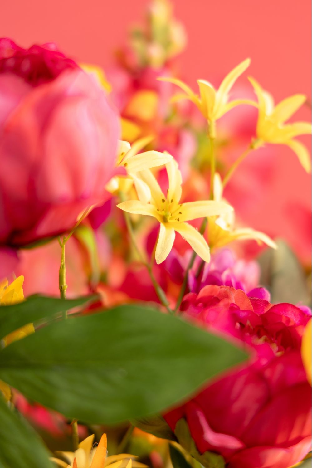 details Kunstblumenstrauß Sunset Symphony