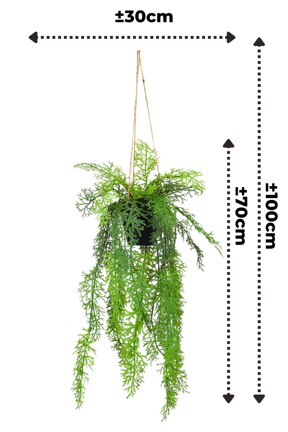 Kunstfarn-Hängepflanze 100cm - PrettyPflanzen