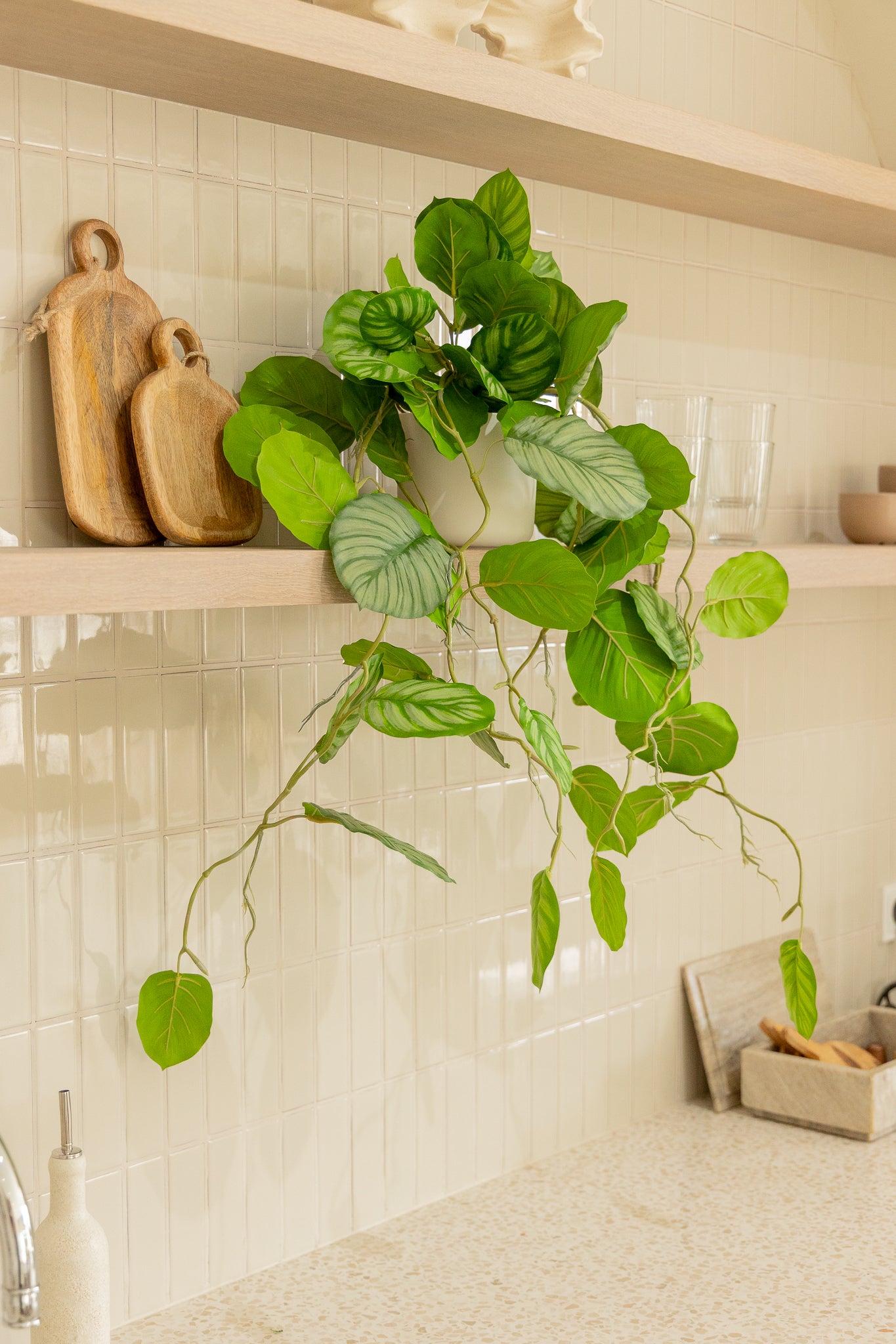 Calathea künstliche Hängepflanze 95cm