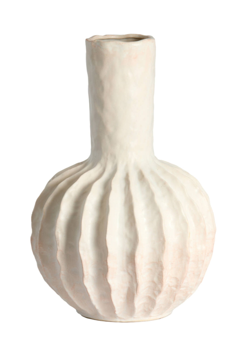 Vase Senago 34x50 cm Keramik Creme