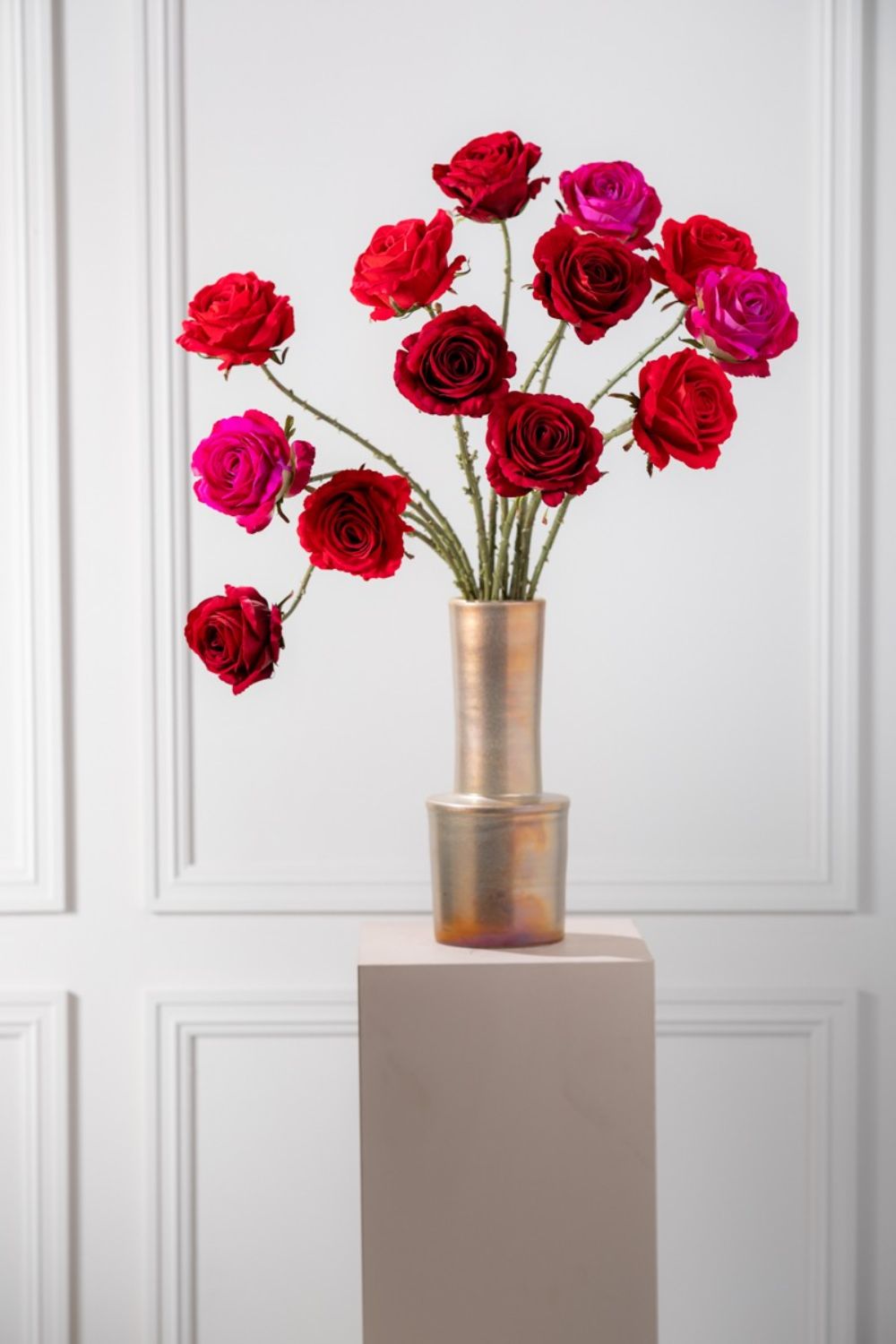 Rose Kunstblume 64 cm Rot