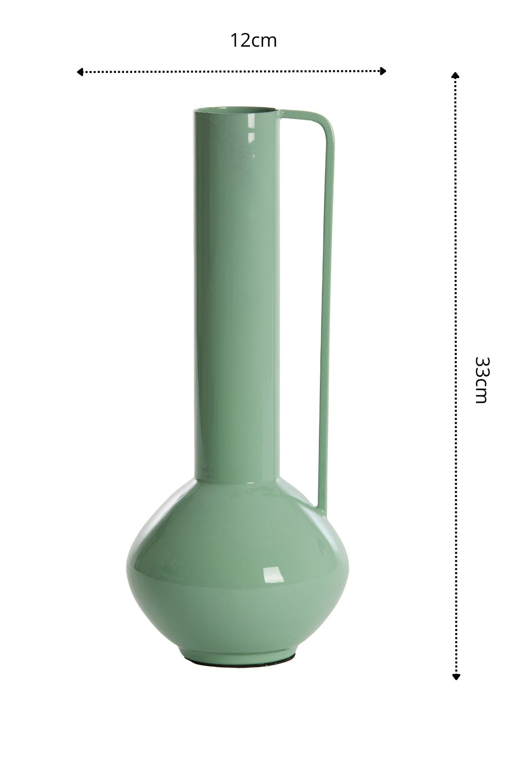 Vase Panzano 33 x 12 cm Mintgrün