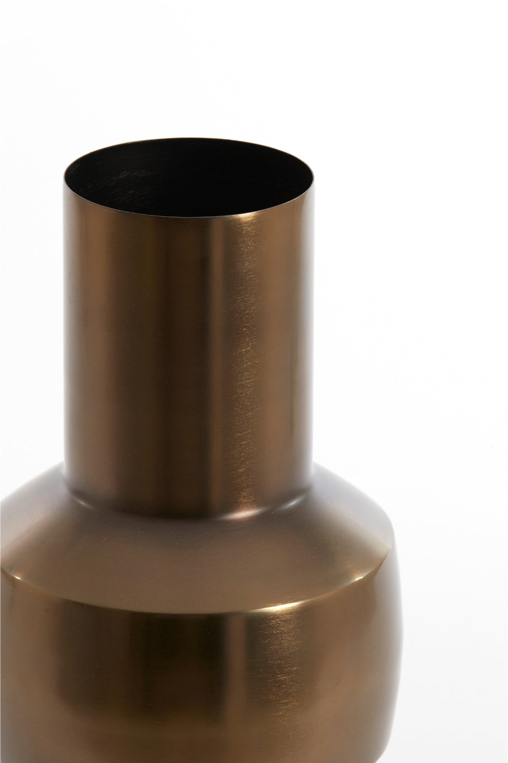 Vase Senuma 42x18 cm Schwarz Nickel