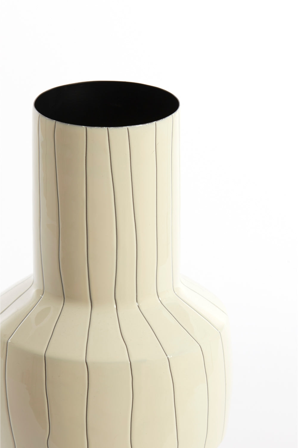 Vase Senuma 42x18 cm Weiß