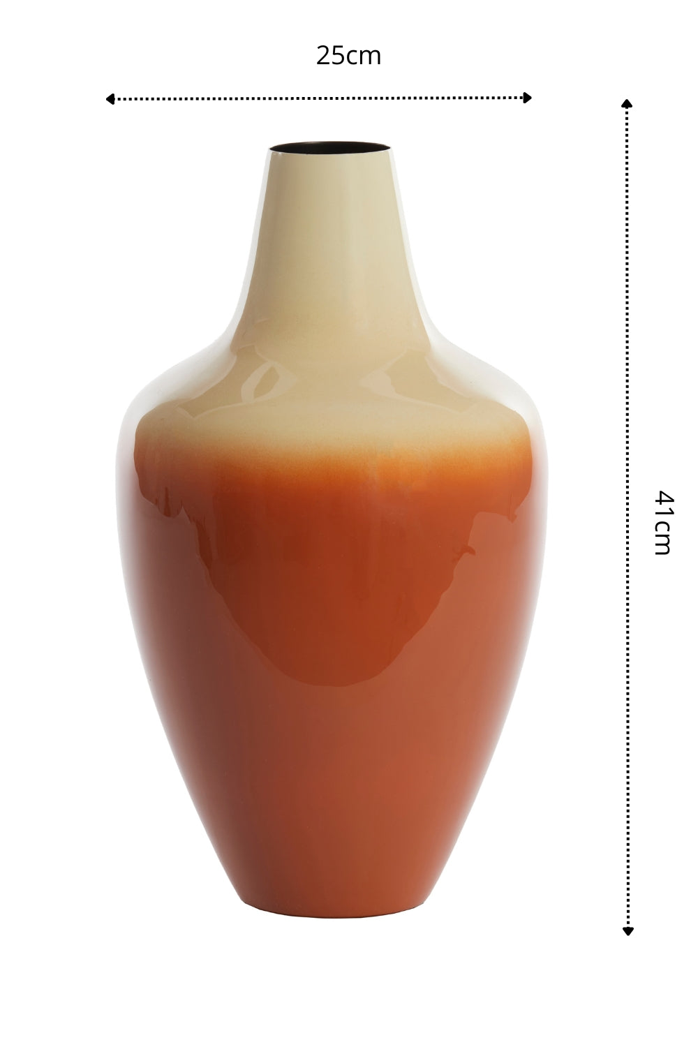 Vase Velho 41x25 cm Orange