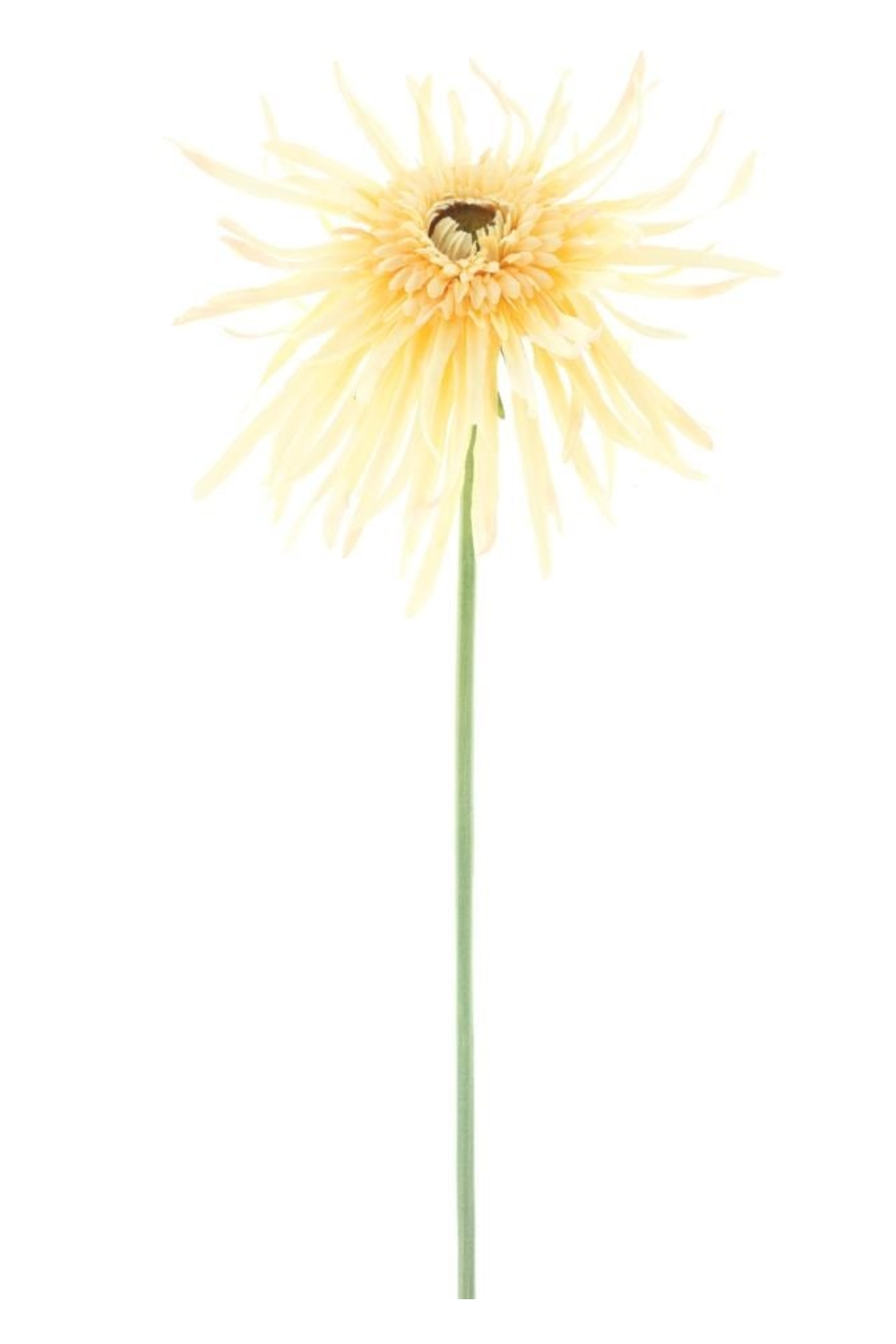 Spider Gerbera Kunstblume Gelb 65cm