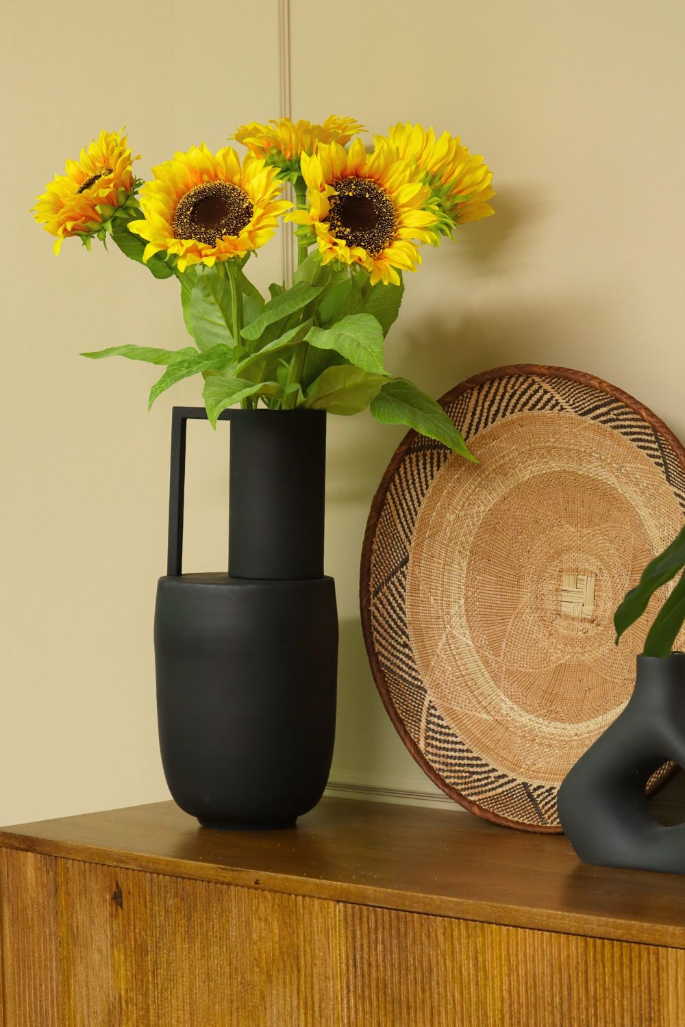 Stimmungsbild Kunstblumenstrauß Golden Glow