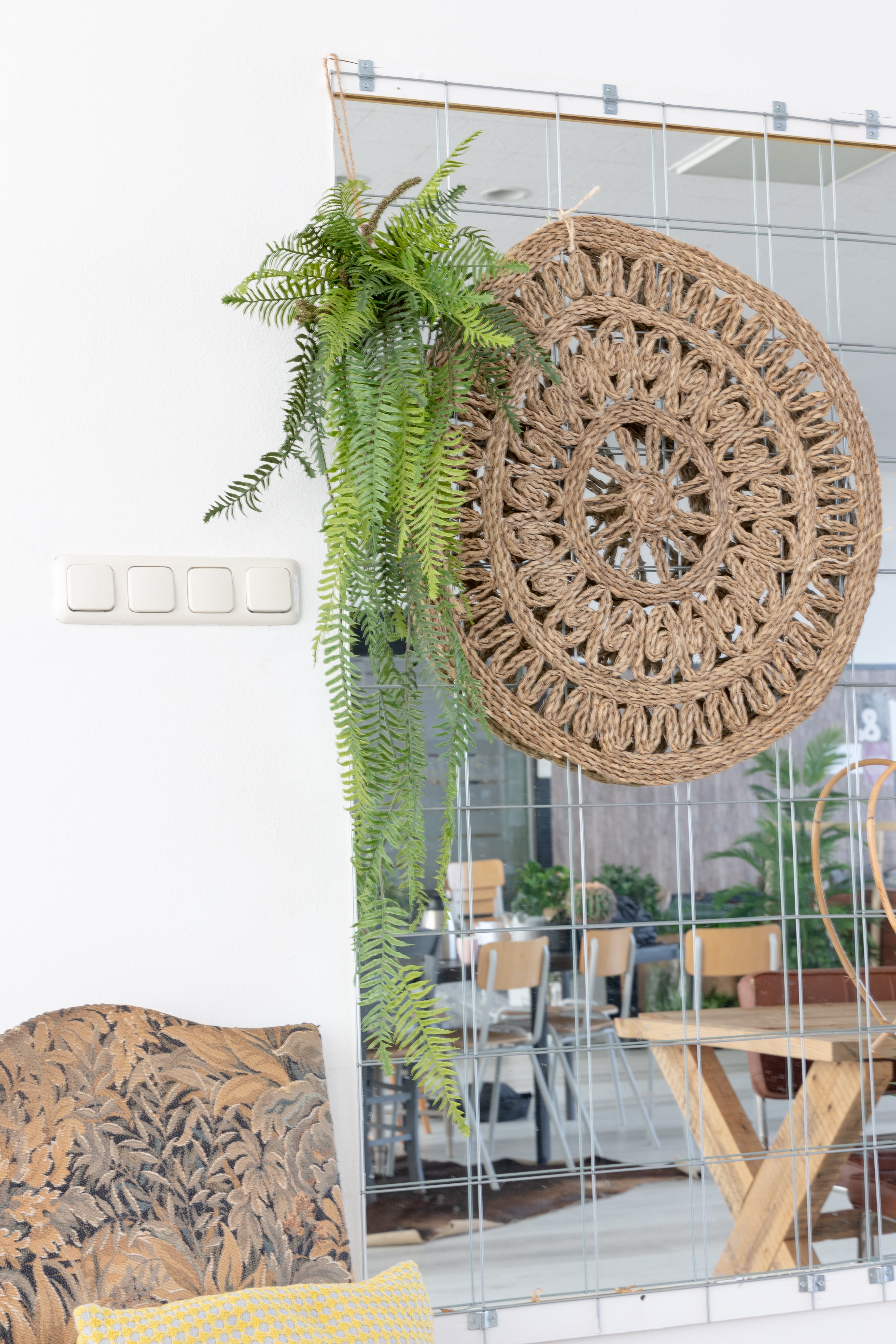 Farn künstliche Hängepflanze 110cm