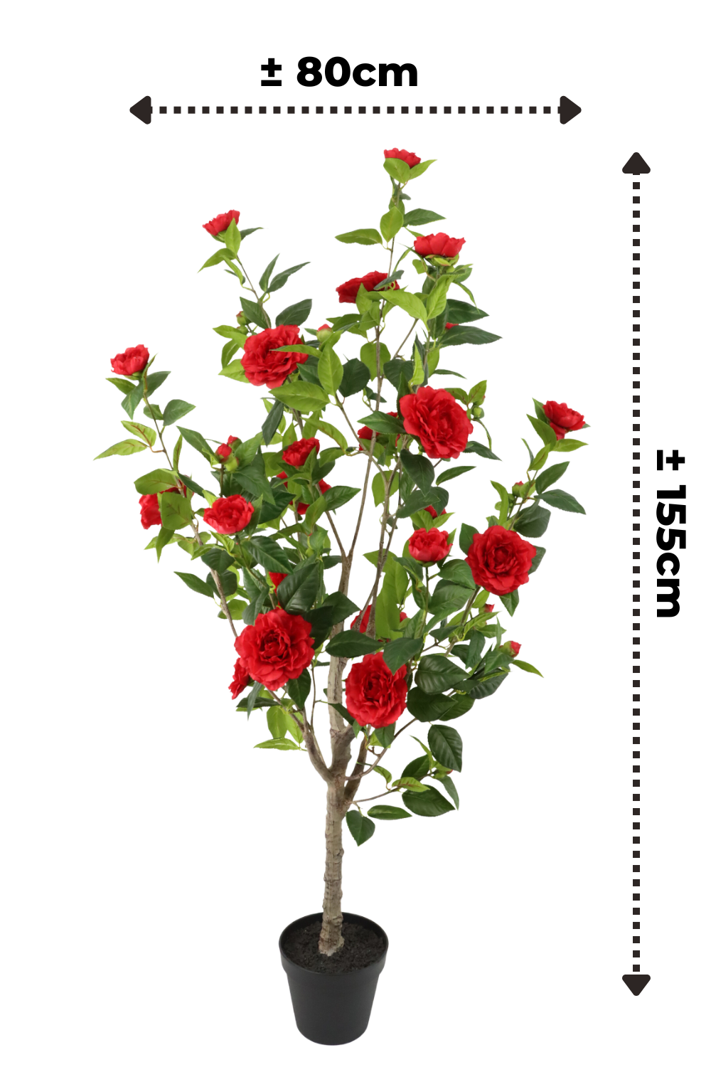 Kamelie Kunstbaum 155cm (Japanische Rose)