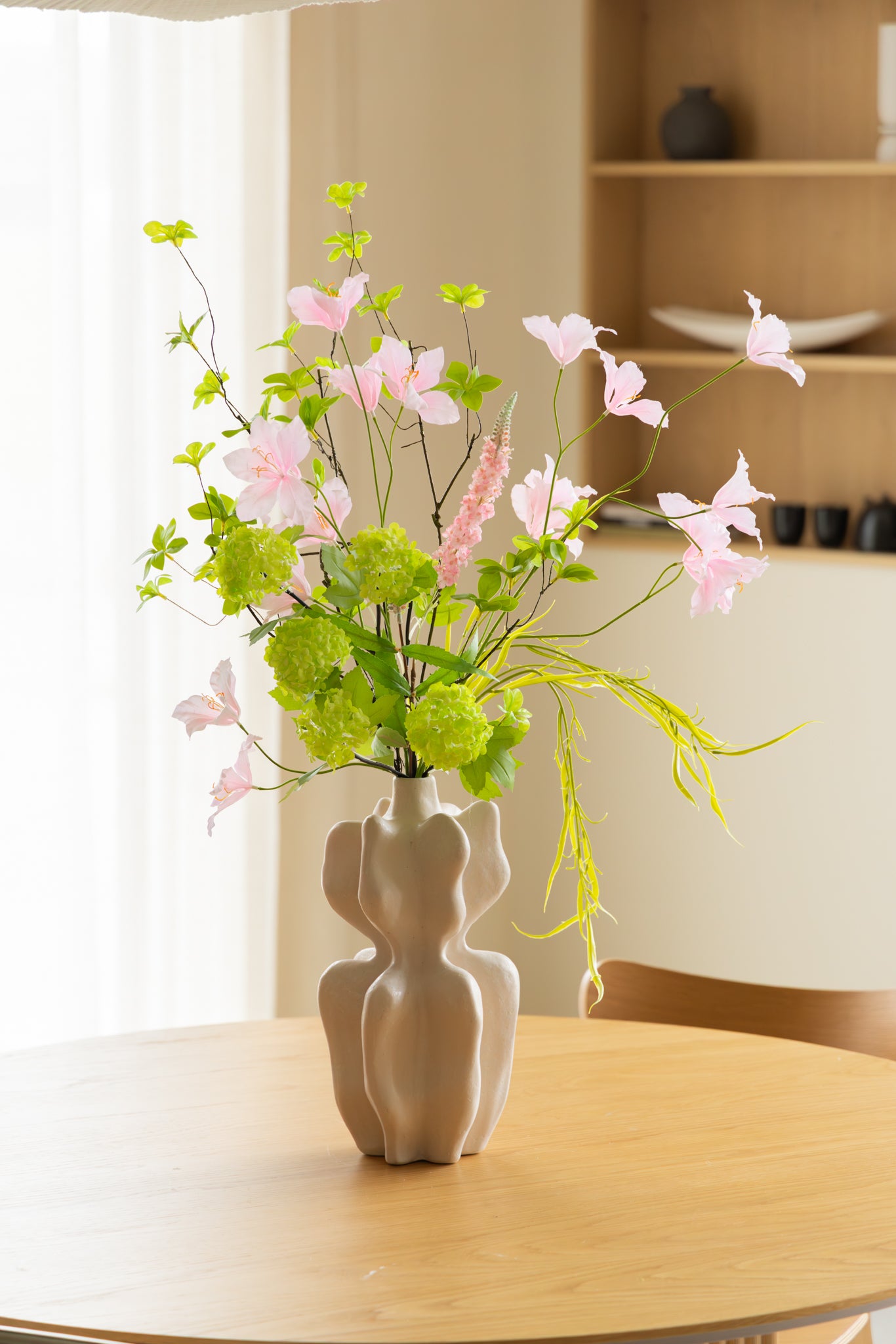 Vase Nara 19x37 cm Keramik Creme