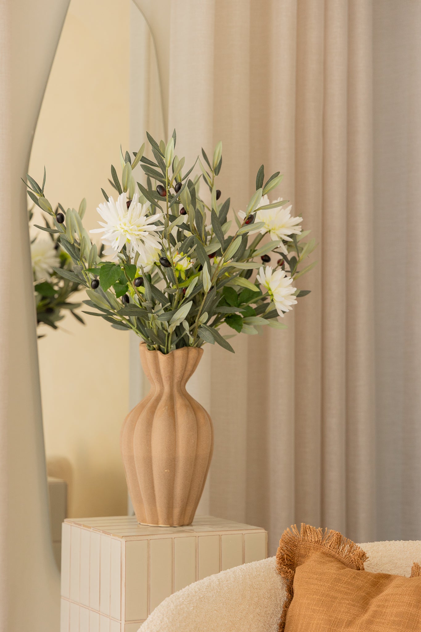 Kunstblumenstrauß Olive Oasis