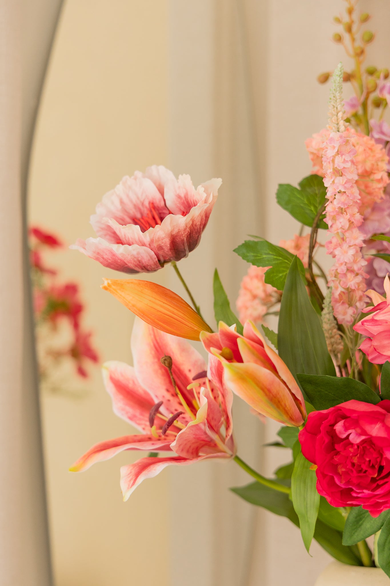 Kunstblumenstrauß Pink Poetry
