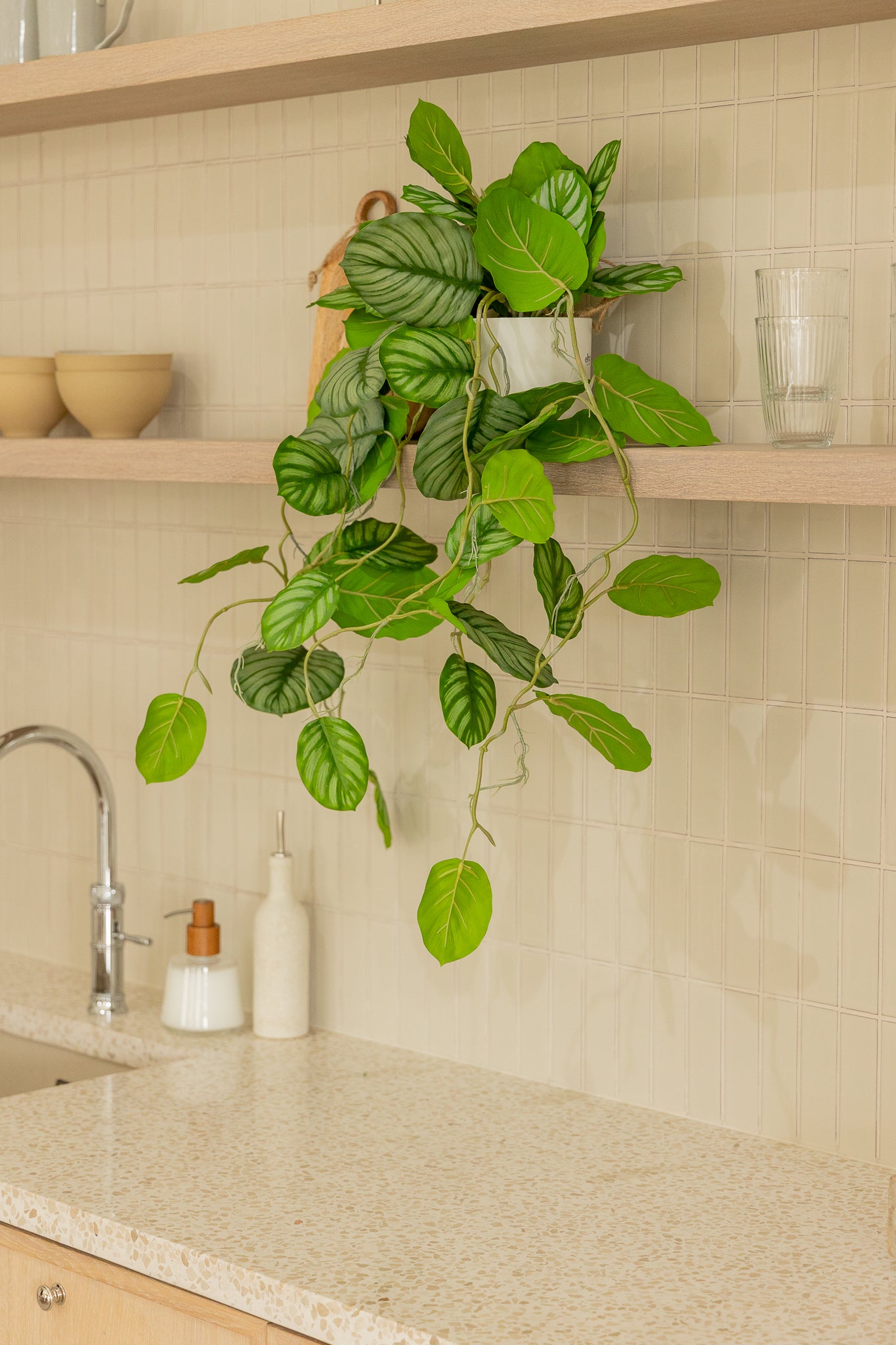 Calathea künstliche Hängepflanze 95cm