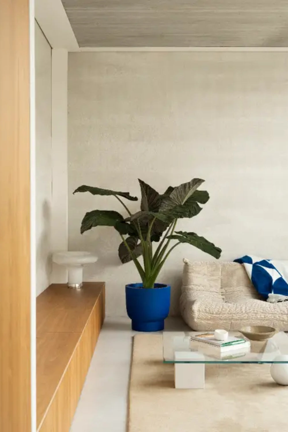 Blumentopf Elho Amber Grail 38 cm Royalblau