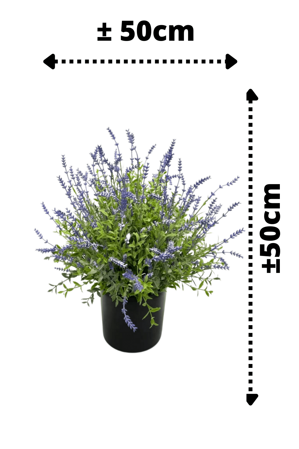 afmetingen Lavendel Kunstplant 50cm