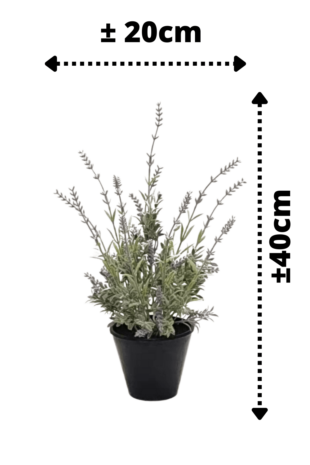 afmetingen Lavendel Kunstplant 40cm