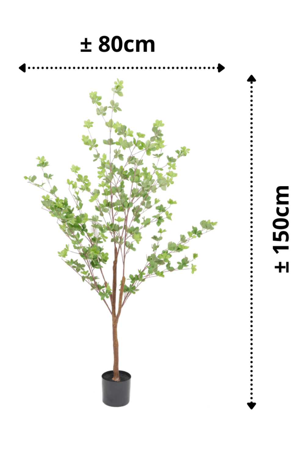 afmetingen Esdoorn Kunstboom 150cm