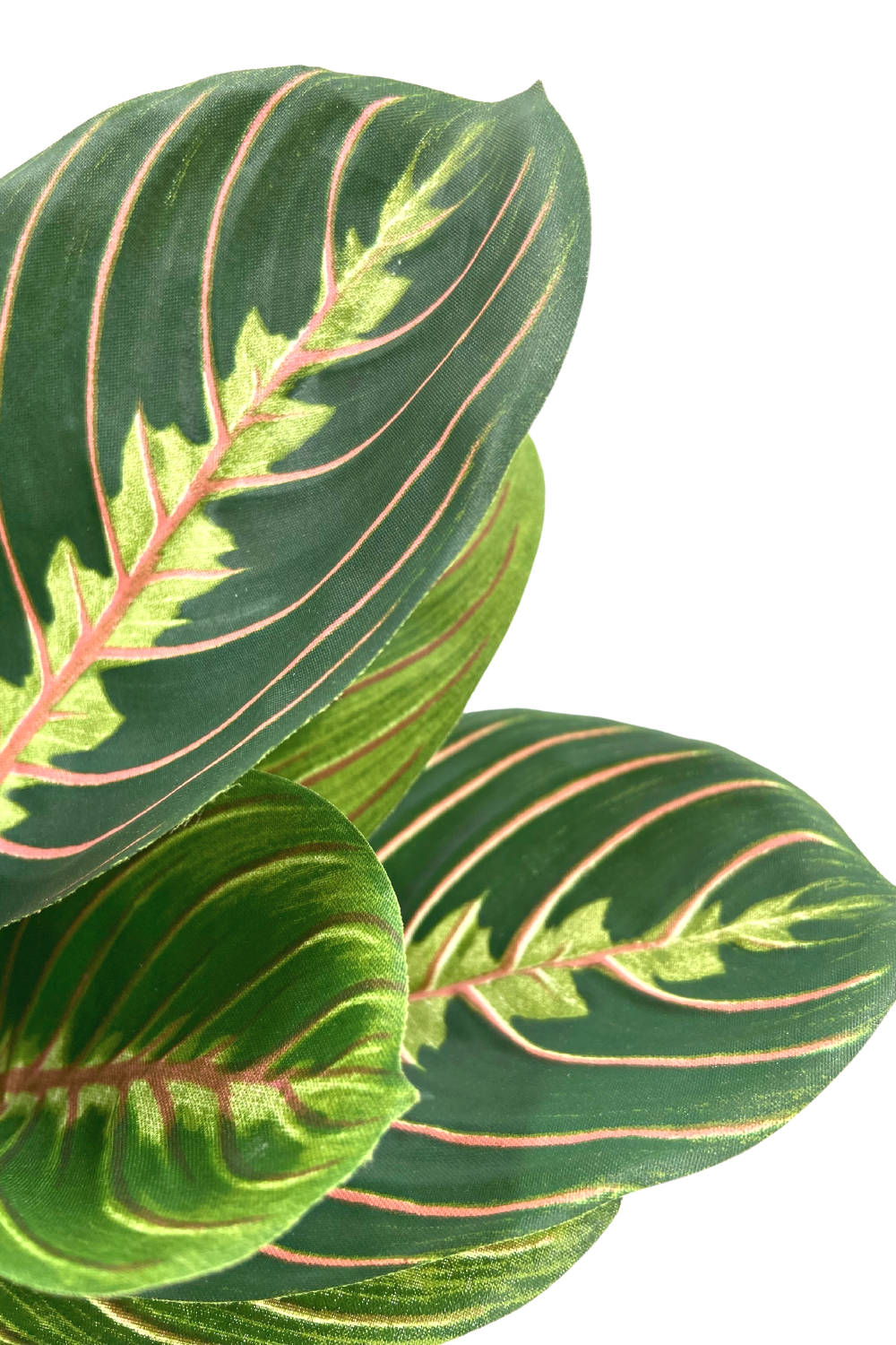 Maranta Bush Kunstpflanze im goldenen Topf 30cm