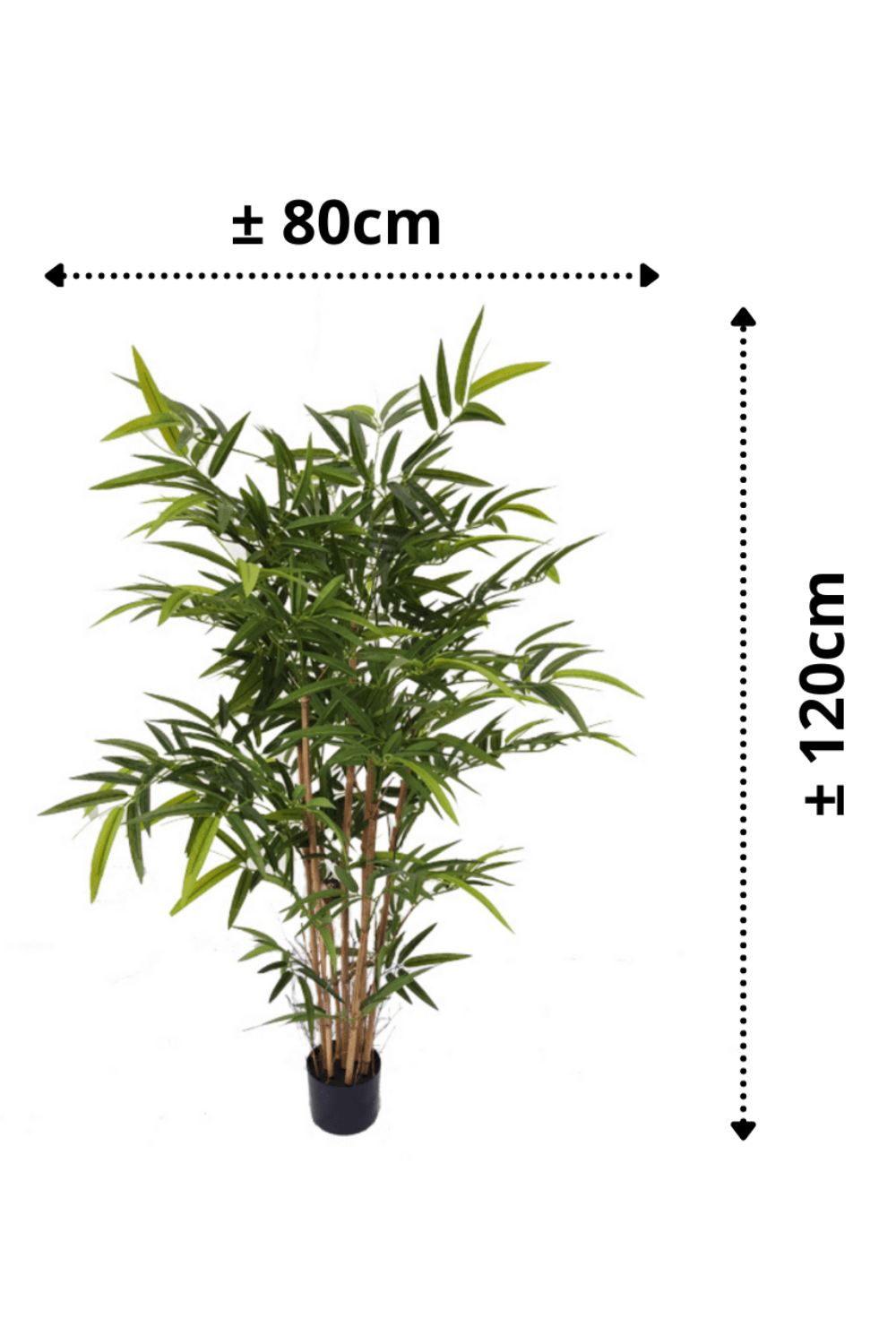 Kunstpflanze | Kostenloser Versand 120 PrettyPflanzen | cm Bambus